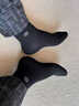 浪莎襪子男純棉中筒襪冬季防臭腳10A級抗菌襪男士襪子四季款商務(wù)男襪 金錢(qián)提花款：黑色2藏青2深灰2 共 6雙 均碼 （39~44碼） 高品質(zhì)10A防臭襪 曬單實(shí)拍圖