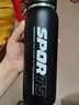 COOKSS運動(dòng)保溫杯大容量男女士水杯吸管學(xué)生上學(xué)專(zhuān)用便攜戶(hù)外騎行杯子黑 曬單實(shí)拍圖