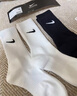 NK運動(dòng)襪子男女款兒童襪青少年襪透氣吸汗跑步健身籃球襪同款襪 9雙白色（長(cháng)筒 M 39/42 曬單實(shí)拍圖