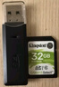 川宇 金士頓 內存卡 SD卡閃存卡 大卡 存儲卡 讀卡器 SD大卡讀卡器+32G卡 曬單實(shí)拍圖