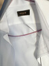 雅戈爾（YOUNGOR）長(cháng)袖襯衫男純色提花免燙襯衫棉滌混紡免熨定型舒適透氣透氣易干 GLVP19001BBA白色 42 曬單實(shí)拍圖