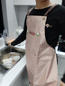 光多拉防水圍裙廚房防油污家用做飯無(wú)袖工作服男士女士通用家務(wù)清潔粉色 曬單實(shí)拍圖