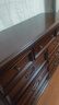 一具一家美式復古實(shí)木斗柜抽屜收納柜子金絲柚木胡桃色臥室儲物柜床尾柜 全實(shí)木九斗柜 曬單實(shí)拍圖