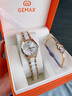 格瑪仕（GEMAX）520系列女士手表品牌精鋼女表 玫金 高檔禮盒+雙心手鐲 28mm 曬單實(shí)拍圖
