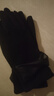 仿麂皮絨手套女冬季新款加絨保暖防寒觸屏騎行開(kāi)車(chē)防風(fēng)手套 黑色（經(jīng)典款可觸屏） 曬單實(shí)拍圖