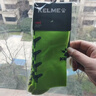 卡爾美（KELME）中筒襪防滑硅膠襪加厚毛巾底足球襪籃球襪跑步襪子男女 白黑均碼 曬單實(shí)拍圖