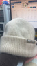 玖慕（JIUMU）山羊絨大頭圍保暖毛線(xiàn)帽秋冬羊毛針織帽冷帽冬帽堆堆帽防寒帽子女 曬單實(shí)拍圖