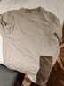 凡客誠品（VANCL）純棉長(cháng)袖T恤男春秋季圓領(lǐng)內搭衣服休閑寬松透氣打底衫 沙色 L 曬單實(shí)拍圖
