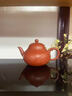 紫來(lái)順正宗原礦朱泥貼花山水梨式壺一人用小茶壺功夫茶具宜興手工紫砂壺 【一人飲】山水梨式壺 130ml 曬單實(shí)拍圖