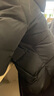 森馬（Semir）羽絨服女90絨子短款輕暖三防可愛(ài)花苞帽2025冬新款立體防風(fēng)外套 【正肩顯瘦廓形】黑色90001 M 曬單實(shí)拍圖