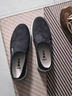 意迪森老北京布鞋男春秋一腳蹬舒適休閑鞋辦公室軟底輕便 灰色 40 曬單實(shí)拍圖