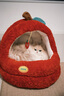 ZEZE新年貓窩冬季保暖貓咪半封閉加厚貓床蒙古包安全感冬天寵物窩 曬單實(shí)拍圖