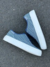 卡賓鞋子男鞋春季2026新款低幫輕便休閑鞋百搭厚底增高時(shí)尚男士板鞋 白藍 41 【標準皮鞋尺碼】 曬單實(shí)拍圖
