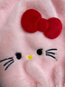 冬季款兒童kt刺繡卡通毛絨袖套保暖護袖女童學(xué)生羽絨服防臟污套袖 3#粉色毛絨袖套【長(cháng)18cm】 曬單實(shí)拍圖