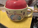 可愛(ài)陶瓷馬克杯生日新年禮物蘋(píng)果高顏值水杯創(chuàng  )意杯子帶蓋女生閨蜜 圣誕樹(shù)萌熊蘋(píng)果杯-杯+蓋【自用推薦】 曬單實(shí)拍圖