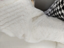 紅豆毛毯加厚加絨午睡毯提花簡(jiǎn)約珊瑚絨法萊絨毯多功能蓋毯1.5*2m白色 曬單實(shí)拍圖
