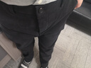 AEMAPE休閑褲男士加絨加厚秋冬季2025新款中年男士寬松直筒褲運動(dòng)褲子男 6266黑色(加絨) 33 【145-155斤】 曬單實(shí)拍圖