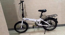 JEEP吉普折疊自行車(chē)帶娃20寸學(xué)生男女士變速折疊車(chē)通勤親子自行車(chē)賽利 升級版-皎月白【前車(chē)框+加大座墊】 20寸（推薦身高140-185CM） 7速 曬單實(shí)拍圖