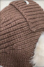 CACUSS帽子女秋冬雷鋒帽防寒保暖毛線(xiàn)帽可愛(ài)針織帽顯臉小護耳帽 咖啡色 曬單實(shí)拍圖