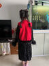 女童拜年服2026新款冬裝新中式紅色新年衣服戰袍套裝兒童過(guò)年服裝 三件套 高品質(zhì)重磅 110 曬單實(shí)拍圖