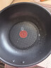 特福（Tefal）炒鍋家用不粘鍋平底炒鍋28cm炒鍋電磁爐燃氣灶通用有鈦 曬單實(shí)拍圖