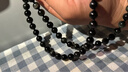 墨馳手工編織黑曜石珠鏈繩金曜石全珠鏈吊墜掛繩彩虹眼項鏈繩男女脖掛 【彩眼黑曜石】8mm珠鏈 曬單實(shí)拍圖