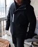 波司登（BOSIDENG）25新款90鵝絨輕薄羽絨服男短款可脫卸兩穿連帽保暖外套B250134125 【店長(cháng)推薦】玄英黑|8F35 XL 185/104A 體重約155-170斤 曬單實(shí)拍圖
