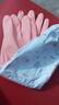 CTRLEND手套洗碗加絨加長(cháng) 廚房家用清潔家務(wù)洗衣防水保暖女耐用膠手套 束口粉色【加厚加絨】 1雙 曬單實(shí)拍圖