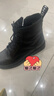 紅蜻蜓高幫7孔馬丁靴女靴子冬季加厚短筒皮靴加絨保暖棉靴女 WTC428781 曬單實(shí)拍圖