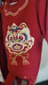 babylove嬰兒夾棉連體衣冬季寶寶保暖哈衣紅色新年衣服拜年服冬裝赤金醒瑞 曬單實(shí)拍圖