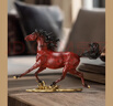 銅之父徐悲鴻紀念館監制《鴻運奔騰》馬年擺件限量發(fā)售 新年禮物 鴻運奔騰紅色（中號） 曬單實(shí)拍圖