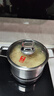 康巴赫蒸湯鍋4代真鈦0涂層316L不銹鋼家用加厚燉蒸鍋24cm電磁爐燃氣通用 曬單實(shí)拍圖