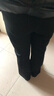 啄木鳥(niǎo)（TUCANO）小個(gè)子秋冬微喇褲女士高腰加絨加厚休閑褲顯瘦顯高春秋墜感女褲子 6815 黑色 長(cháng)褲 加絨 加厚 XL 115-125斤 曬單實(shí)拍圖