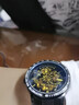 帝茲（DiziziD）手表男士機械表全自動(dòng)鏤空腕表夜光防水高中生學(xué)生禮物送男友 【全自動(dòng)機械機芯】黑殼黑面鋼帶 曬單實(shí)拍圖
