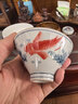 紅英陶瓷景德鎮仿古泥手繪錦鯉魚(yú)斗笠主人杯陶瓷功夫品茗茶杯個(gè)人單杯禮品 錦鯉魚(yú)斗笠杯（禮盒裝） 曬單實(shí)拍圖
