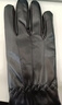 鳴固防寒保暖手套加絨加厚 PU皮珊瑚絨 三道筋觸屏 男女秋冬季 黑色 均碼 曬單實(shí)拍圖