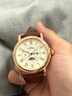 時(shí)光一百（TIME100）手表男復古星期日歷月相考試手表日本進(jìn)口機芯瑞士品質(zhì)國表前十名 4k真金電鍍玫瑰金Y1680 曬單實(shí)拍圖