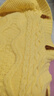 羅蒙小香風(fēng)黃色軟糯麻花針織開(kāi)衫女秋冬新款復古寬松外穿加厚毛衣外套 黃色毛衣+白色襯衫 M 曬單實(shí)拍圖