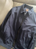 才子男士立領(lǐng)夾克外套秋冬25新品石墨烯保暖面料刺繡簡(jiǎn)約商務(wù)休閑防風(fēng) 曬單實(shí)拍圖