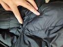 雪中飛短款羽絨服女2025冬新款連帽休閑加厚保暖90絨外套潮流黑色M 曬單實(shí)拍圖