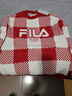 FILA 斐樂(lè )官方馬上起飛情侶長(cháng)袖毛衣女編織衫休閑棋盤(pán)格套頭上衣男 曬單實(shí)拍圖