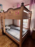名軒閣全實(shí)木上下床上下同寬高低床上下鋪互不干擾多功能櫻桃木子母木床 【櫸木色I款櫻桃木】 直梯135*204cm 曬單實(shí)拍圖