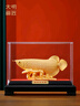大明銅匠絨沙金大號金龍魚(yú)擺件招財開(kāi)業(yè)喬遷之喜搬家禮物客廳辦公室裝飾品 曬單實(shí)拍圖