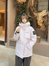 波司登（BOSIDENG）25新款羽絨服冰雪運動(dòng)短款連帽工裝90絨加厚學(xué)生面包服外套 晨光粉|1894 S 160/84A 體重約100-110斤 曬單實(shí)拍圖