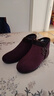 老美華新款冬季女士棉鞋高幫加棉保暖休閑防滑軟底布鞋媽媽鞋 紫色 39 曬單實(shí)拍圖