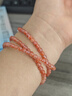 布達拉宮南紅蜜蠟多圈手串海藍寶珍珠紅色本命年手鏈女款生日禮物送女友 2501239-南紅海藍寶多圈手串 曬單實(shí)拍圖