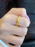 世紀緣小狗日記黃金戒指5D無(wú)氰足金琺瑯趣味可愛(ài)指環(huán)新年禮物送女友 1.38g【20圈號】 曬單實(shí)拍圖