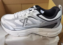特步男鞋運動(dòng)跑步鞋復古減震耐磨透氣百搭跑步鞋子男經(jīng)典白/銀色  41 曬單實(shí)拍圖