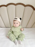 七樂(lè )豆嬰兒春秋純棉薄款連體衣服男女寶寶長(cháng)袖春季睡衣貼身打底護肚春裝 奶綠(純棉四季款) 80cm 曬單實(shí)拍圖
