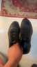 百麗厚底增高健步鞋男25秋新抓紋牛皮戶(hù)外休閑運動(dòng)鞋A2215CM5 黑色 40 (250mm) 曬單實(shí)拍圖